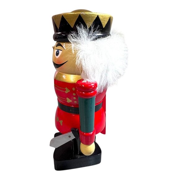 Vintage Wooden Nutcracker Toy Soldier Decor By Kingsbridge International 8" - Picture 6 of 9